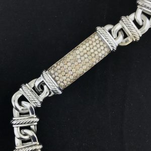Harry Glinberg Jewelers - 18K White Gold Bracelet with Diamonds