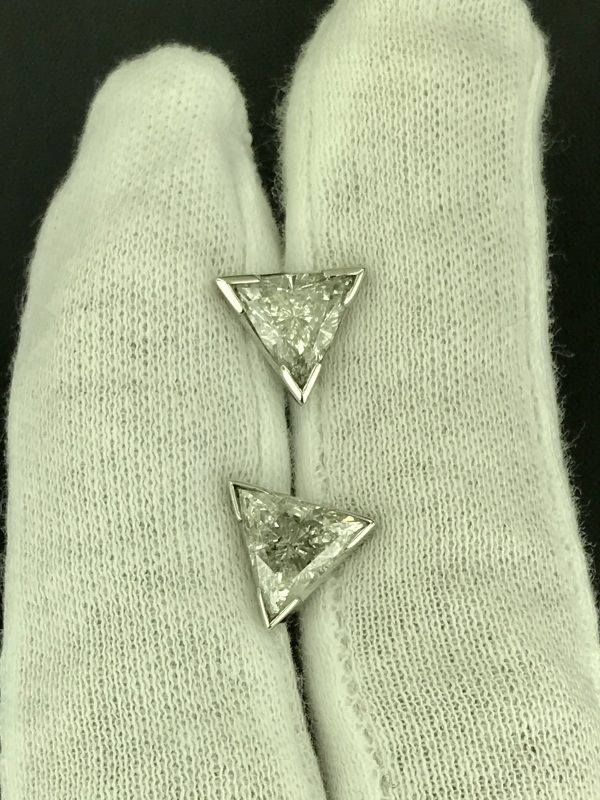 Harry Glinberg Jewelers - Trillion Cut Diamond Earrings