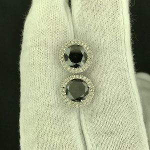 Harry Glinberg Jewelers - Black & White Diamond Earrings