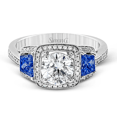 Harry Glinberg Jewelers - 18K White Gold Engagement Ring