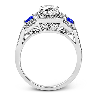 Harry Glinberg Jewelers - 18K White Gold Engagement Ring
