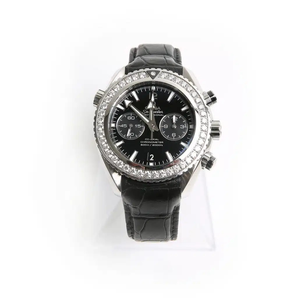 Omega ss planet ocean with factory diamond bezel