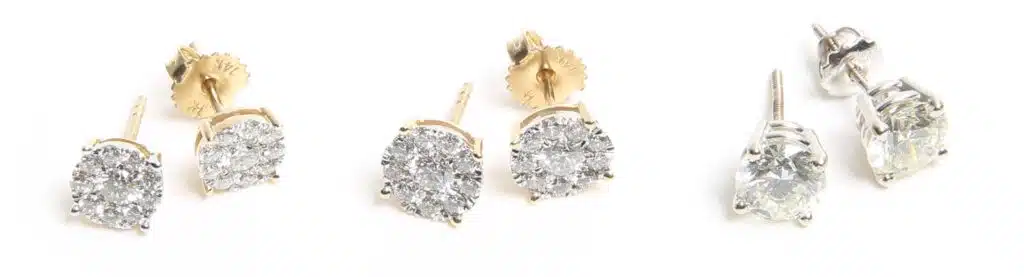 You can stretch your dollar more with lab created diamond stud earrings.
